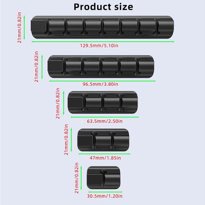 11PCS Cable Management Cord Holder Organizer, Magnetic Cable Clips Adhesive Wire Keeper, Under Desk for Bedside Nightstand Table Desktop USB Wall Car Office Workspace Accessories (White)