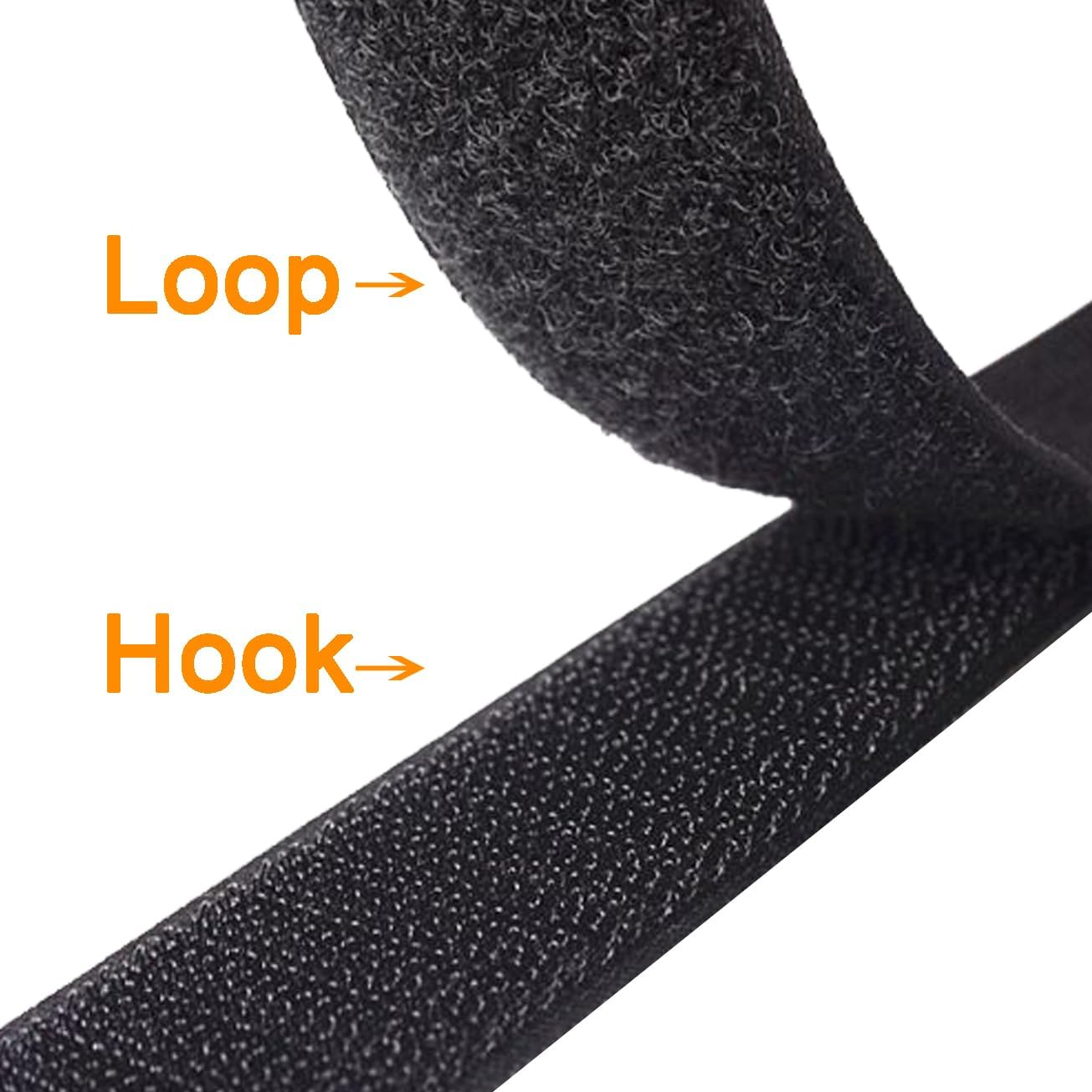 24 inch Hook and Loop Cable Strap - Reusable Fastening Strap - 12 PACK 1 inch Wide Nylon Cable Cinch Wrap