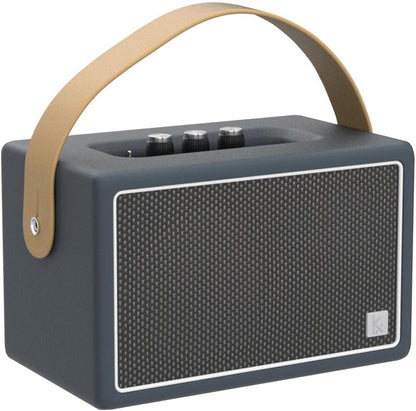 Vintage Bluetooth Speakers, KONEX 40W Leather Portable Wireless Speaker, Bluetooth 4.2 Heavy Bass Music Player, 20H Long Playtime, Mid Century Modern Decor for Home, Office, Party, Gift for Friend