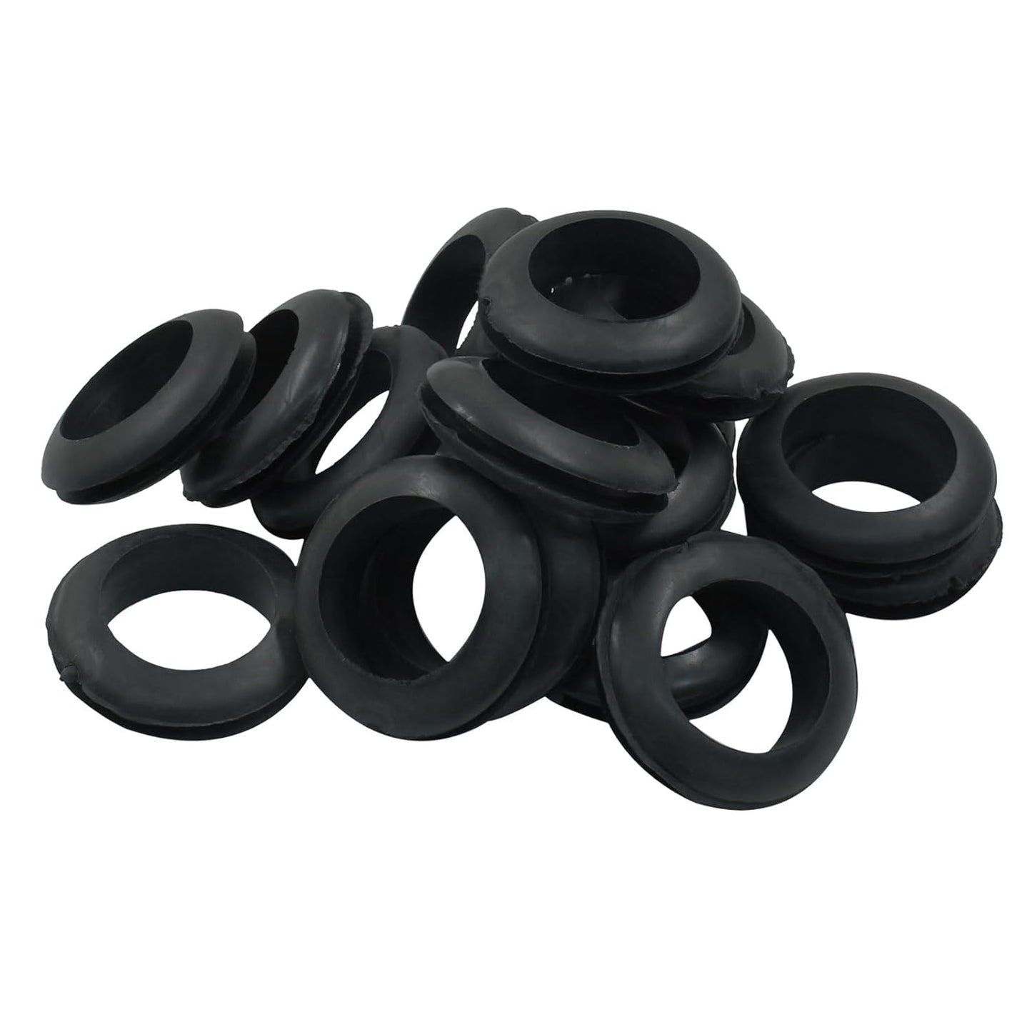 24 Pcs Rubber Grommets, 3/4" Inside Diameter 7/8" Drill Hole Rubber Wire Grommets for Wire, Firewall, Cables, Plugs