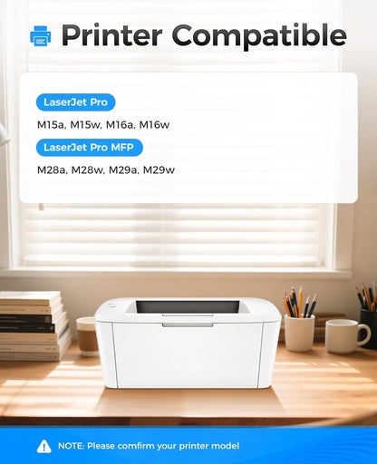 48A Black Toner Cartridge 2-Pack with chip High Yield Replacement for HP 48A CF248A Compatible with HP Laserjet Pro MFP M28a M28w M29a M29w M15a M15w M16a M16w Printer M28 M29 M15 M16 Series Ink Copy