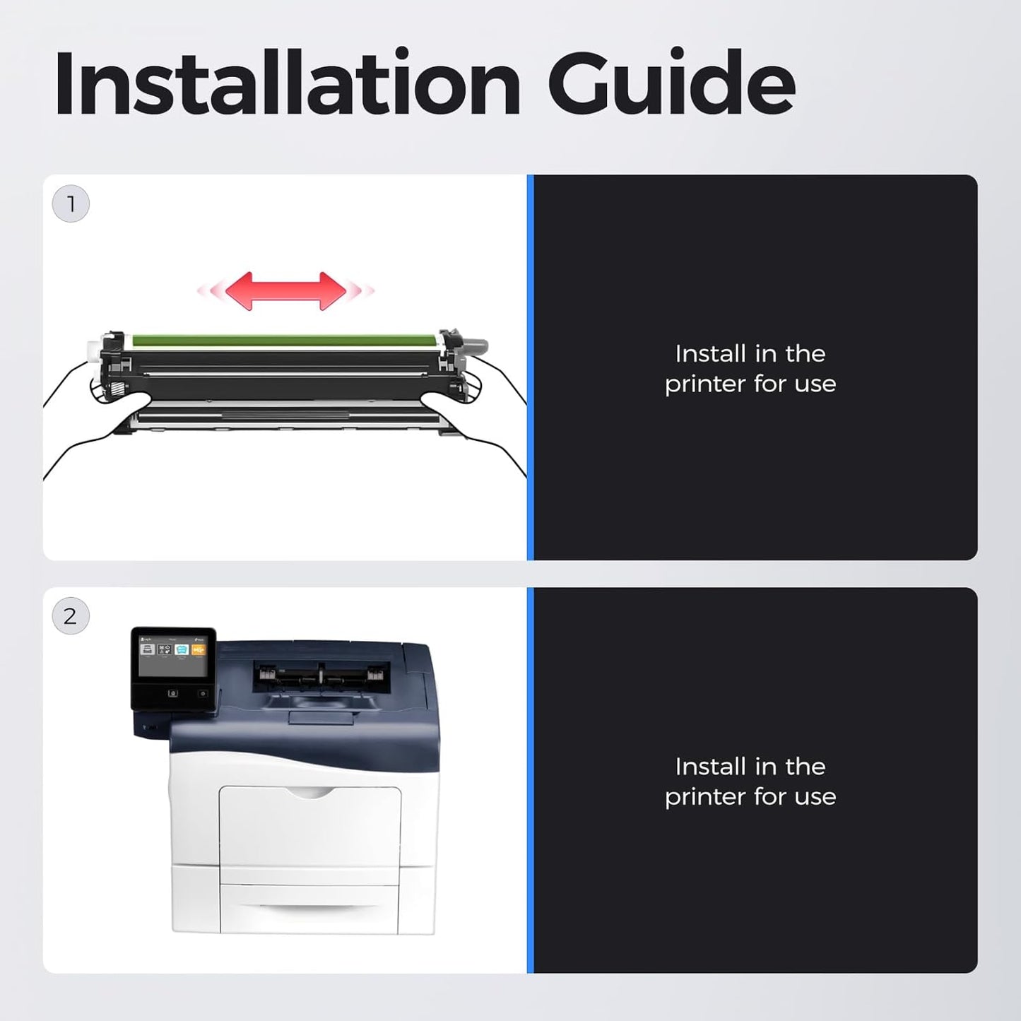 C400 C405 Drum Unit 108R01121 Imaging Drum (Black Cyan Magenta Yellow 4-Pack) Replacement for Xerox Versalink C400 C400D C400DN C405 C405N C405DN Phaser 6600 Workcenter 6605 6655 6655i Color Printer