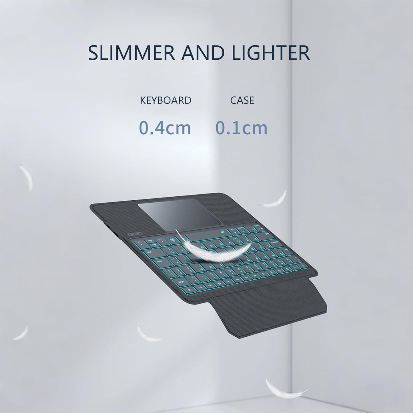 Detachable Keyboard Case for iPad 10th Gen & 11th Gen (A16, 2025), Magnetic, Slim Cover with Multi-Touch Trackpad, Detachable Backlit Keyboard with Kickstand Lightweight, Black