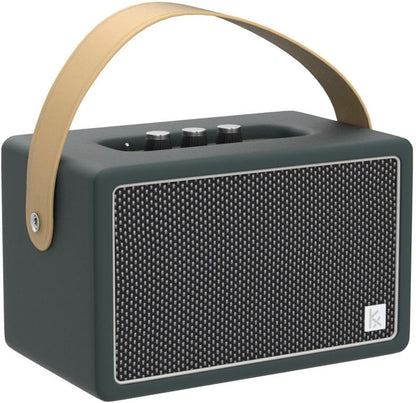 Vintage Bluetooth Speaker, KONEX 40W Leather Portable Wireless Speaker, Bluetooth 4.2 Heavy Bass Music Player, 20H Long Playtime, Outdoor Speaker for Home, Office, Party, Gift for Friend