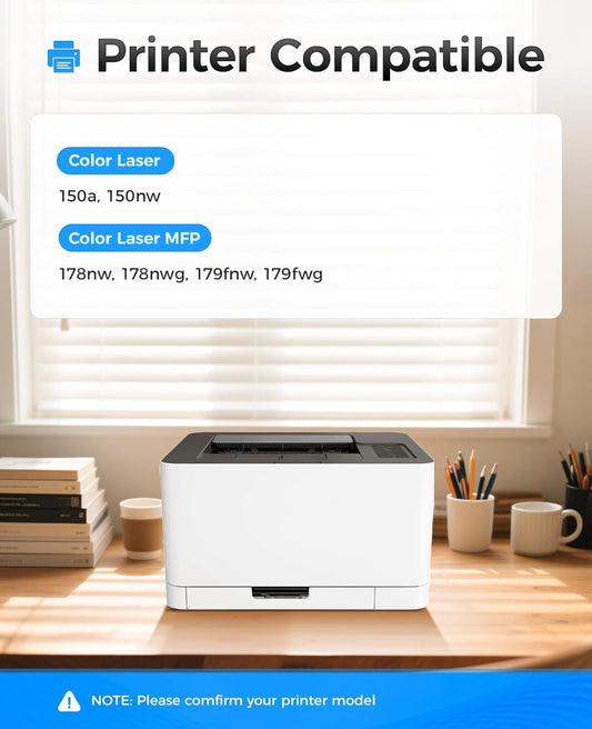 116A Toner Cartridge Set 4-Pack High Yield Replacement for HP 116A W2060A W2061A W2062A W2063A Compatible for HP Color Laser MFP 178nw 178nwg 179fnw 179fwg 150a 150nw Printer Black Cyan Yellow Magenta