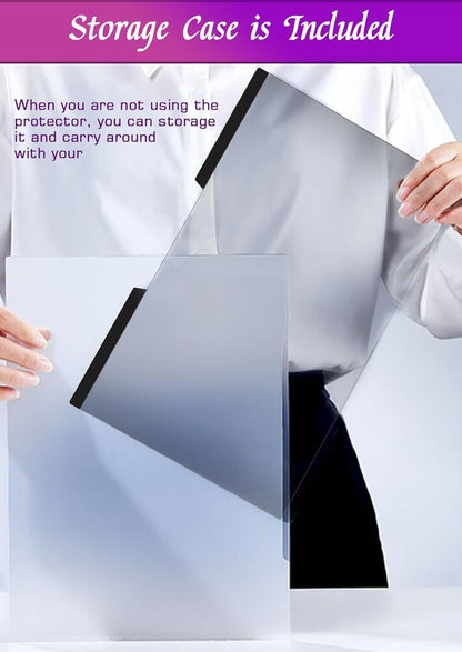 PYS Magnetic Laptop Privacy Screen 14 Inch (16:9 Aspect) - Anti-Glare Blue Light Filter, Removable Privacy Screen Protector Compatible with HP/Dell/Acer/Lenovo/Samsung/ASUS (12.2x6.9inch/ W x H)