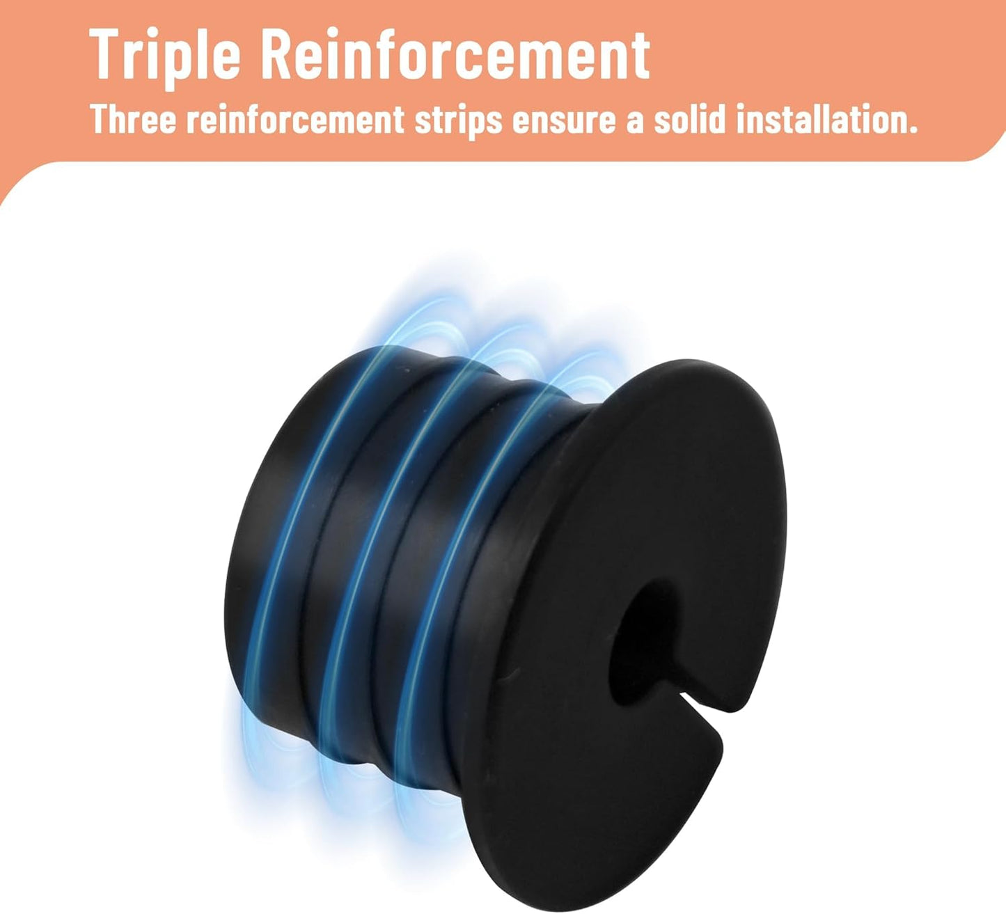 Cable Routing Kit for Starlink for 1 inch Wall Hole, Wall Bushing Grommet, Starlink Accessories, Silicone Cable Wall Pass, Starlink Anti-Slip Wall Grommets for Cables (1 inch) 2 Pcs (Pack of 2)