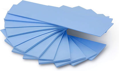 A ADWITS [ 12-Pack ] Thermal Conductive Silicone Pads, Soft Safe Simple to Apply for SSD CPU GPU LED IC Chipset Cooling -Blue