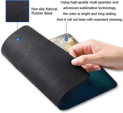 Whale Mouse Pad, Animals Art Mouse Pads, Mouse Mat Square Waterproof Mouse Pad Non Slip Rubber Base MousePads for Office Home Laptop, 9.5"x7.9"x0.12" Inch