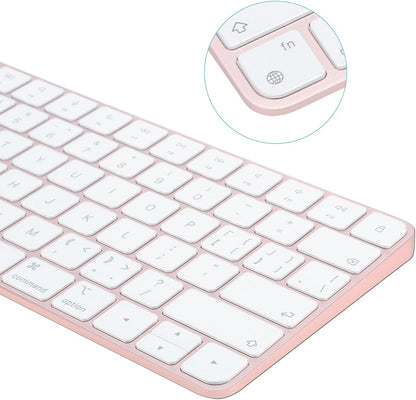 Keyboard Cover for New M4 iMac Magic Keyboard (Model A3203/A2450, w/o Touch ID, w/o Numeric Key) - Ultra Thin, Protective and Clear Keyboard Cover Protector Skin