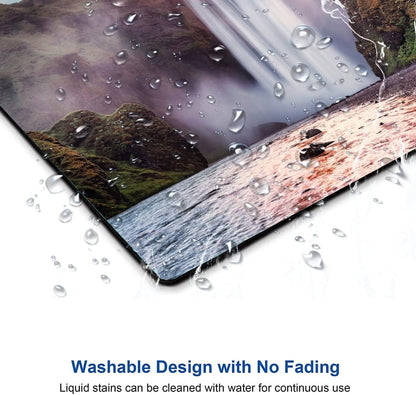 Hokafenle Mouse Pad, Waterfall Mouse Pad, Falls Mouse Pads for Desk, Office Non-Slip Rubber Base Square Wireless Mousepad for Laptop