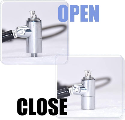 I3C Laptop Cable Lock Hardware Security Cable Lock Anti Theft 6.7FT Cable Lock Compatible with Laptop Anti-Theft Security Locking Cable Compatible for Wedge Type Slot(6 * 2.5mm)