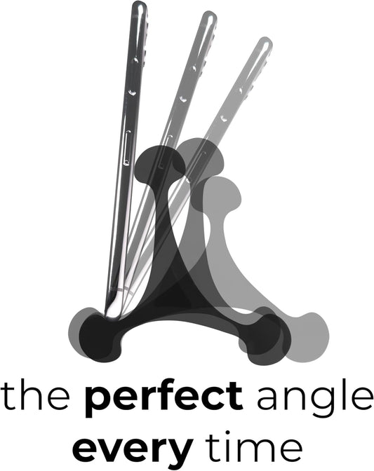 Skalene Phone Stand - 100% Silicone Rubber, Adjustable Phone Holder, Prop, Rest - Desk, Office, Home, Kitchen Accessory (Stealth Black)