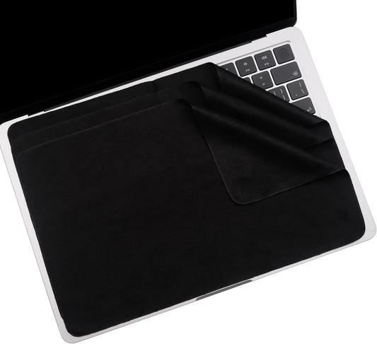 3 Pack Microfiber Liner Cleaning Cloth 15" 16" MacBook Air/MacBook Pro Screen Keyboard Imprint Protection, Keyboard Protector Compatible with MacBook Air 15.3" /MacBook Pro 15"/MacBook Pro 16"-Black