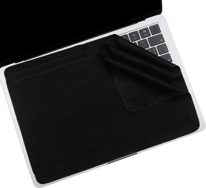3 Pack Microfiber Liner Cleaning Cloth 13" with Screen Keyboard Imprint Protection, Laptop Keyboard Protector Compatible with MacBook Pro/AIR 13" and MacBook PRO 14"-Black