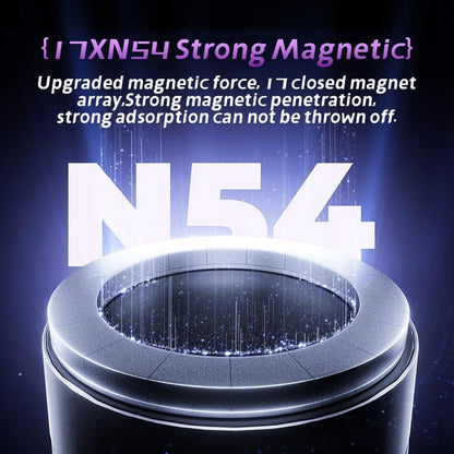 Magnetic Phone Holder for Car, [360° Rotatable] Phone Mount with Strong Suction Cup & Retractable Stand, Foldable Phone Holder for iPhone 16/15/14/13 and All Smartphone (Black)