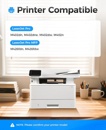 26A Black Toner Cartridge 2-Pack with chip High Yield Replacement for HP 26A CF226A Compatible with HP LaserJet Pro MFP M426fdn M426fdw M402dn M402dne M402dw M402n Printer M426 M402 Series Ink Copy