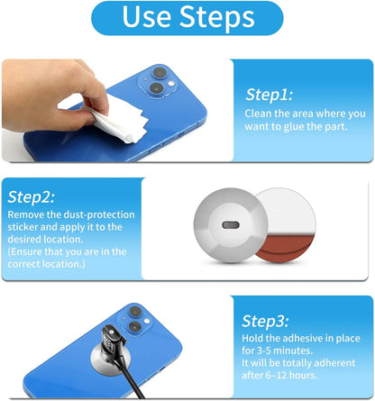 5 Pack Anchor Plate Adhesive Security Plate with Slot for Computer Lock Security Cables to Lock Down Laptops, Tablets, Monitors,for iPhone Smart Phone, MacBook Pad Ipad, Tablet, Other Device