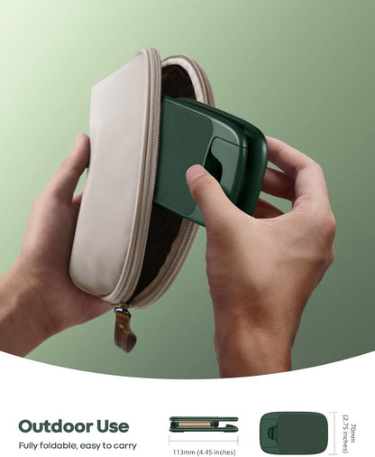 Lamicall Adjustable Phone Stand for Desk - Foldable Phone Holder Cradle Dock for iPhone 16 15 14 Pro Max Plus, 13 12 Pro Max Mini, 11 Pro, Xs, XR, X, 8, 6s, Samsung S23, 4"-8" Mobile Phones - Green