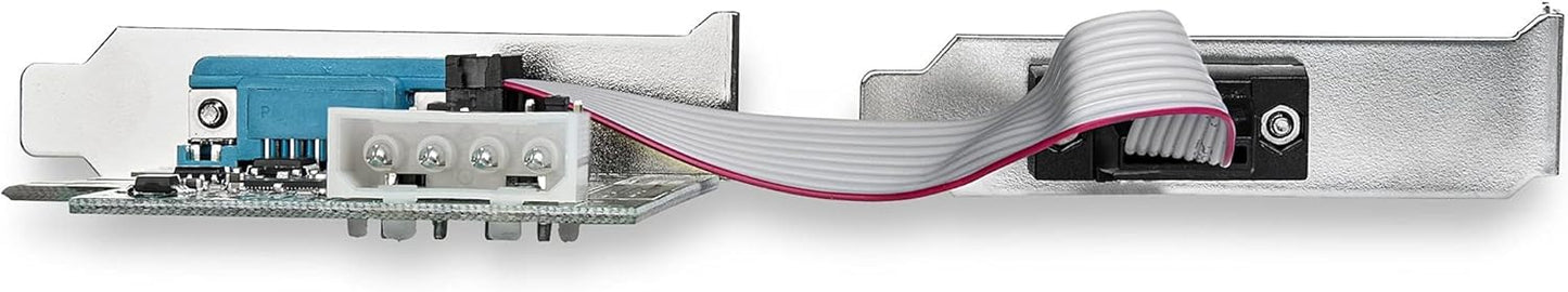 StarTech.com 2-port PCI Express RS232 Serial Adapter Card - PCIe RS232 Serial Host Controller Card - PCIe to Serial DB9 - 16950 UART - Low Profile Expansion Card - Windows & Linux , TAA (PEX2S953LP)