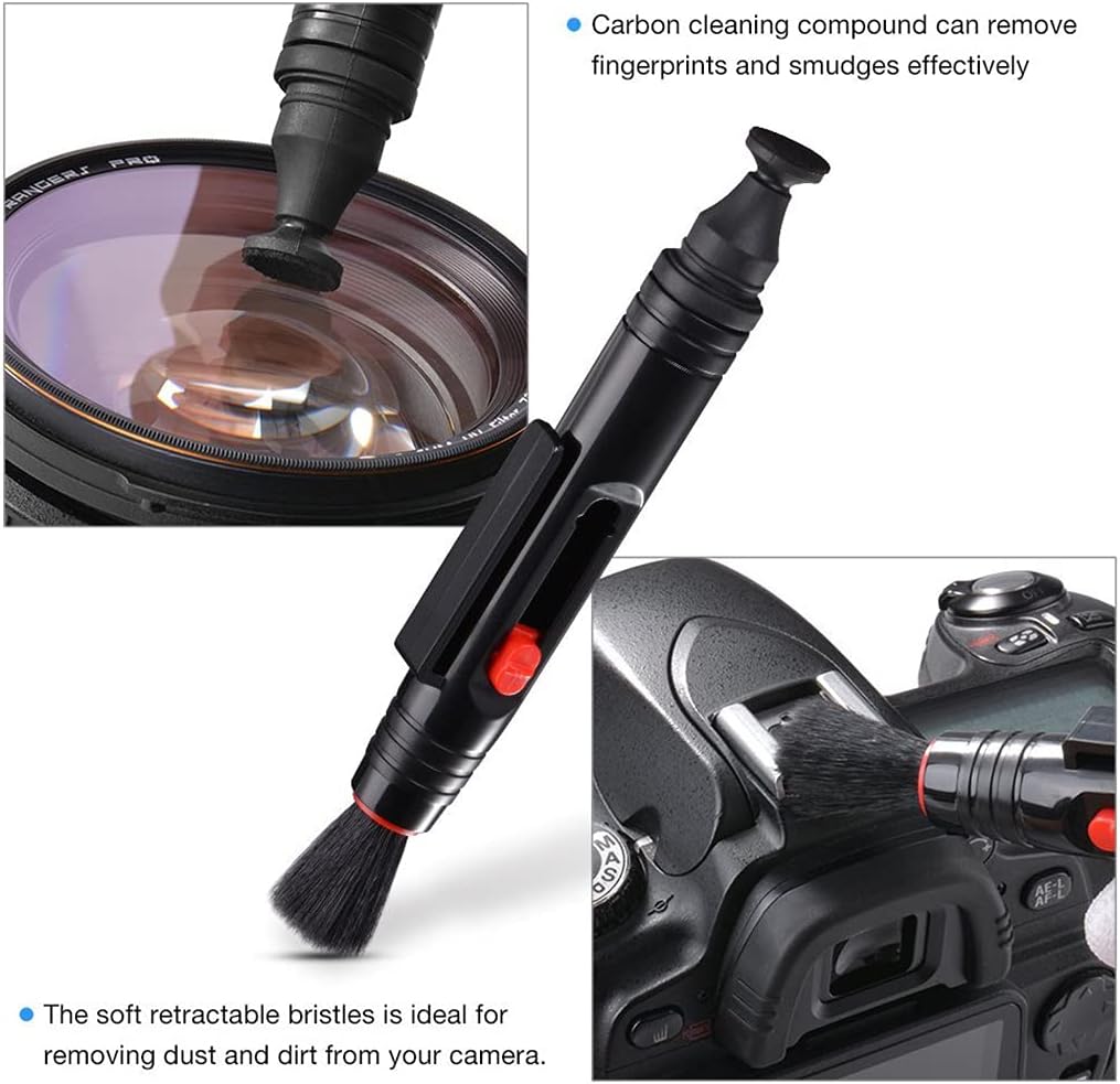 VSGO All-in-One Camera Cleaning Kit for APS-C Sensor Cameras Compatible with Canon, Nikon, Sony, Pentax and DSLR,CMOS Swabs, Lens Cleaning Pen, Air Blower and Other Clean Accessories Included (DKL-20)