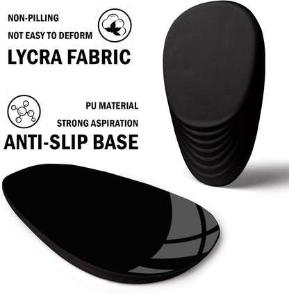 Ergonomic Mouse Pad with Wrist Rest Support, Entire Memory Foam with Non-Slip PU Base, Wireless, Black