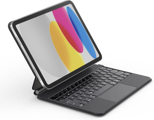 Belkin Pro Keyboard Case w/Magnetic Stand, Backlit Bluetooth Keyboard, Multi-Gesture Controls, Magnetic Apple Pencil Storage Compatibility, & Multimedia Keys for iPad 10th Generation 10.9" - Black