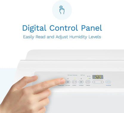 hOmeLabs 1,500 Sq. Ft White Dehumidifier for Medium to Large Rooms and Basements