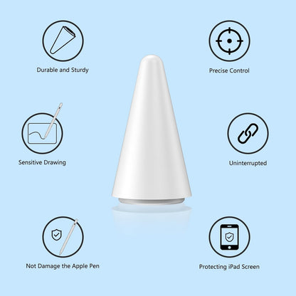 8 Pack Apple Pencil Tips, Replacement Tips Only Compatible with Our KARFUN Pencil, iPencil Nib for iPad Pencil 2018-2023, iPad 10/9/8/7/6 Gen, iPad Pro 11/12.9, iPad Air 5/4/3, iPad Mini 6/5 Gen