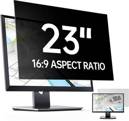 Privacy Screen Filter for 23 inch Widescreen Monitors - Computer Monitor Privacy Screen (16:9 20.04'x11.26')