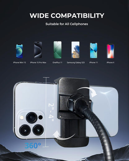 UBeesize 12" Desk Ring Light with Stand & Phone Holder - Adjustable Studio Light for Photography，Zoom Meetings, YouTube, TikTok, Live Streaming