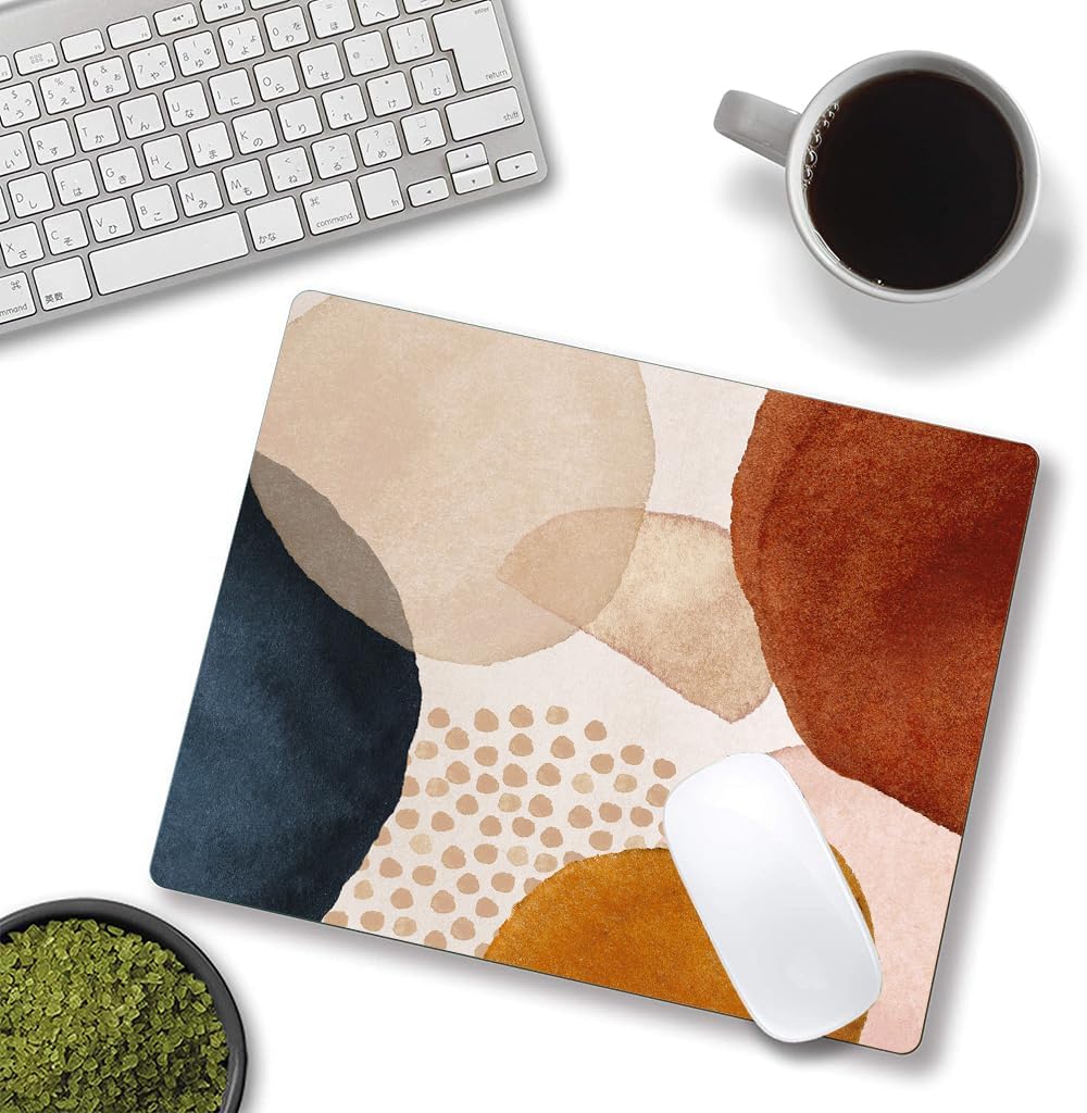 Mouse Pad, Modern Abstract Marble Mousepad, Cute Mouse Mat Waterproof Non-Slip Rubber Base Mouse Pads for Office Laptop Computer