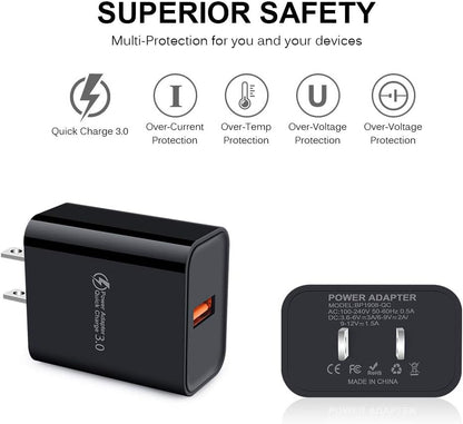 USB Type C Charger Fast Charge Dual USB Wall Plug Charging Blocks Android C Charger Cable Cord for Samsung Galaxy S24 S23 S22 S21 Ultra Plus S20 FE S10 S9 Note 20 10 A10e A01 A11 A12 A21 A20 A31 A42