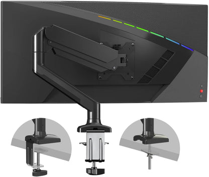 PHOLITEN Single Monitor Mount Fits 13-32 inch,4.4-19.8lbs, Fully Adjustable Gas Spring Monitor Arm with VESA 75 * 75mm/100 * 100mm Mount