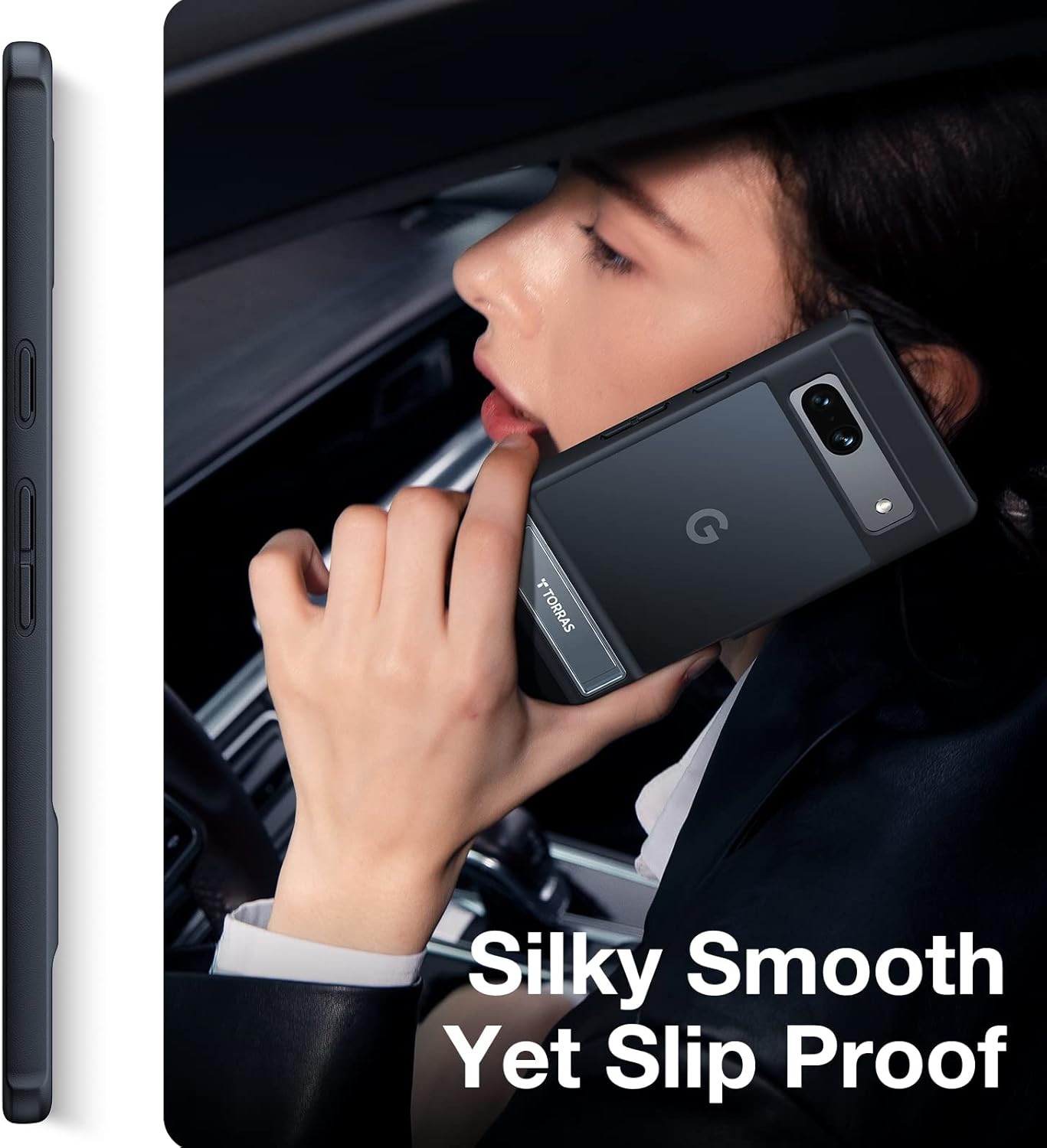 TORRAS Marsclimber for Google Pixel 7a Case [8FT Military-Grade Protection] [3 Stand Ways] with Firm Kickstand Comfortable and Non-Slip Gripping for Google Pixel 7a Phone Case Slim 5G 6.1 inch, Black