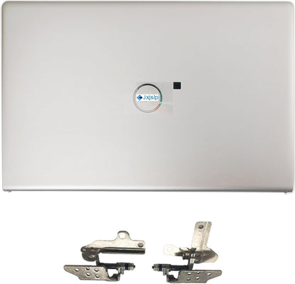 Replacement LCD Back Cover Rear Top Lid with Hinges for DELL Inspiron 15 3510 3511 3515 3520 3525 Series Laptop 0DDM9D DDM9D Silver