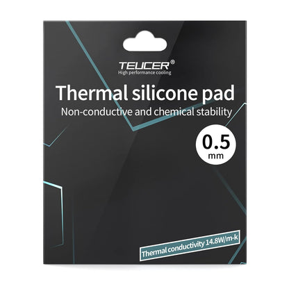 Thermal Pad 14.8 W/mK, 120x120x0.5mm, Non Conductive Heat Resistance High Temperature Resistance, Silicone Thermal Pads for Laptop Heatsink GPU CPU LED Cooler (0.5mm)