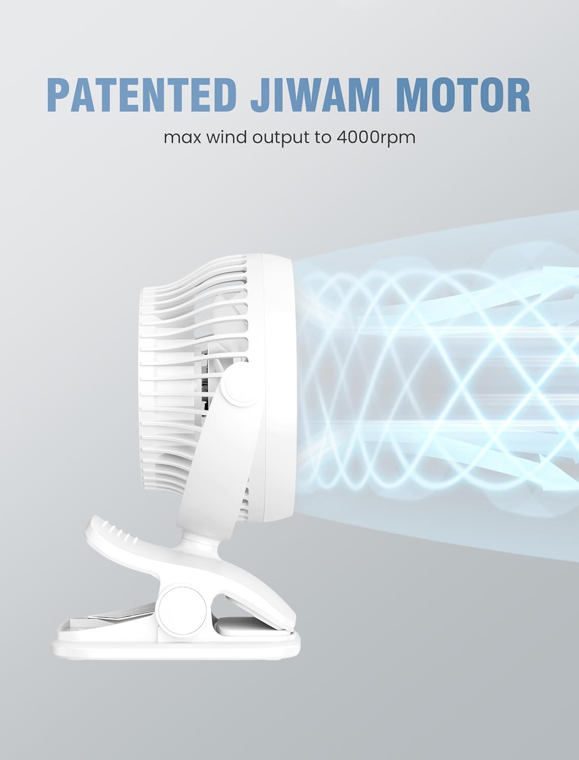 Shinebella AA Battery Powered Clip on Fan with 4-Speed, 5’’ Small Desk Fan with Aroma Function, USB Powered, 360°Rotation, Ultra Quiet, for Golf Cart, Stroller, Bedroom,Car(Batteries Not Included)