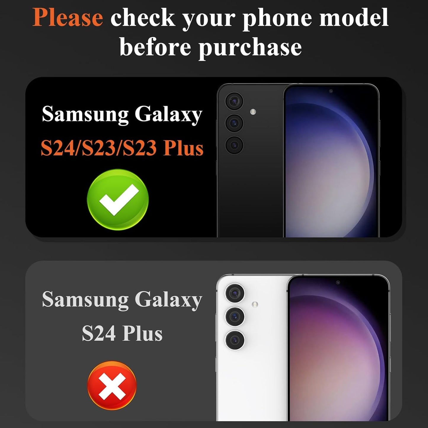 YWXTW Camera Lens Protector for Samsung Galaxy S24 / S23 / S23 Plus, [NOT for S24 Plus] 9H Tempered Glass Metal Individual Ring Camera Screen Protector for S24 Accessories (Colored Glitter)