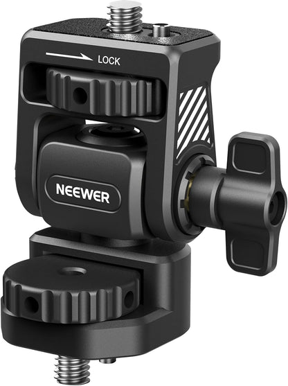 NEEWER Field Monitor Mount Monitor Holder with 1/4" Screw, 360° Swivel, 180° Tilt, Anti Twist Screw Compatible with Atomos Ninja 5" & 7" Camera Monitor Compatible with SmallRig Camera Cage, MA021