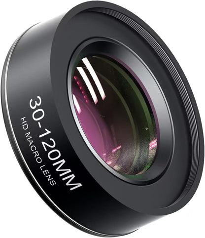 30-120mm Cell Phone Macro Lens, for ipad,iPhone,Samsung, Android, Pixel,Phone Macro Lens