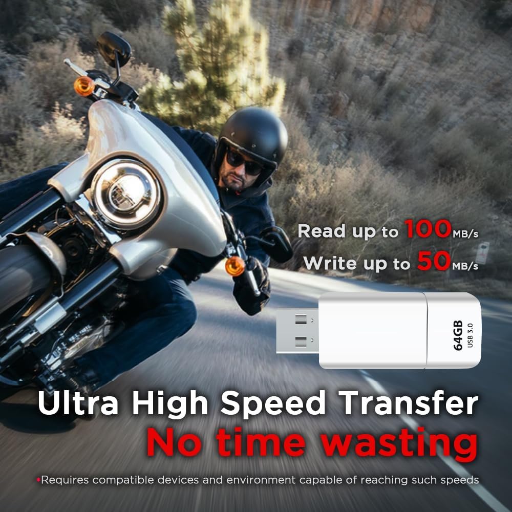 GIGASTONE 64GB Flash Drive (20 Pack) Z60NB USB 3.2 Gen 1, Ultra Fast, Retractable Capless Slider Design, Data Storage, Backup for PC/Mac/TV/Car Audio, USB 2.0/3.0/3.1 Compatible (Random Color)