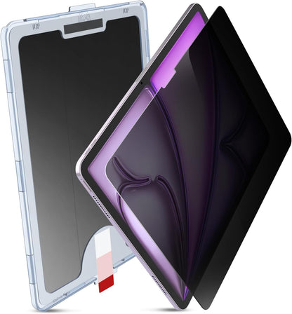 MOBDIK 1 Pack Privacy Screen Protector Compatible with iPad Air 13 inch M3 2025/ M2 2024, Anti Spy, 9H Tempered Glass, EZ Kit