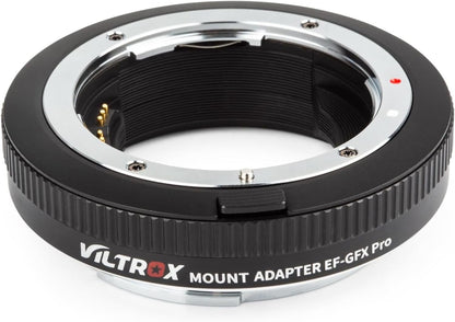 VILTROX EF-GFX Pro Lens Adapter EF Mount to GFX Mount Lens Adapter Converter Ring for Canon EF/EF-S Series Lens to Fuji GFX-Mount Medium Format Camera GFX 100 100S 50S 50SII 50R