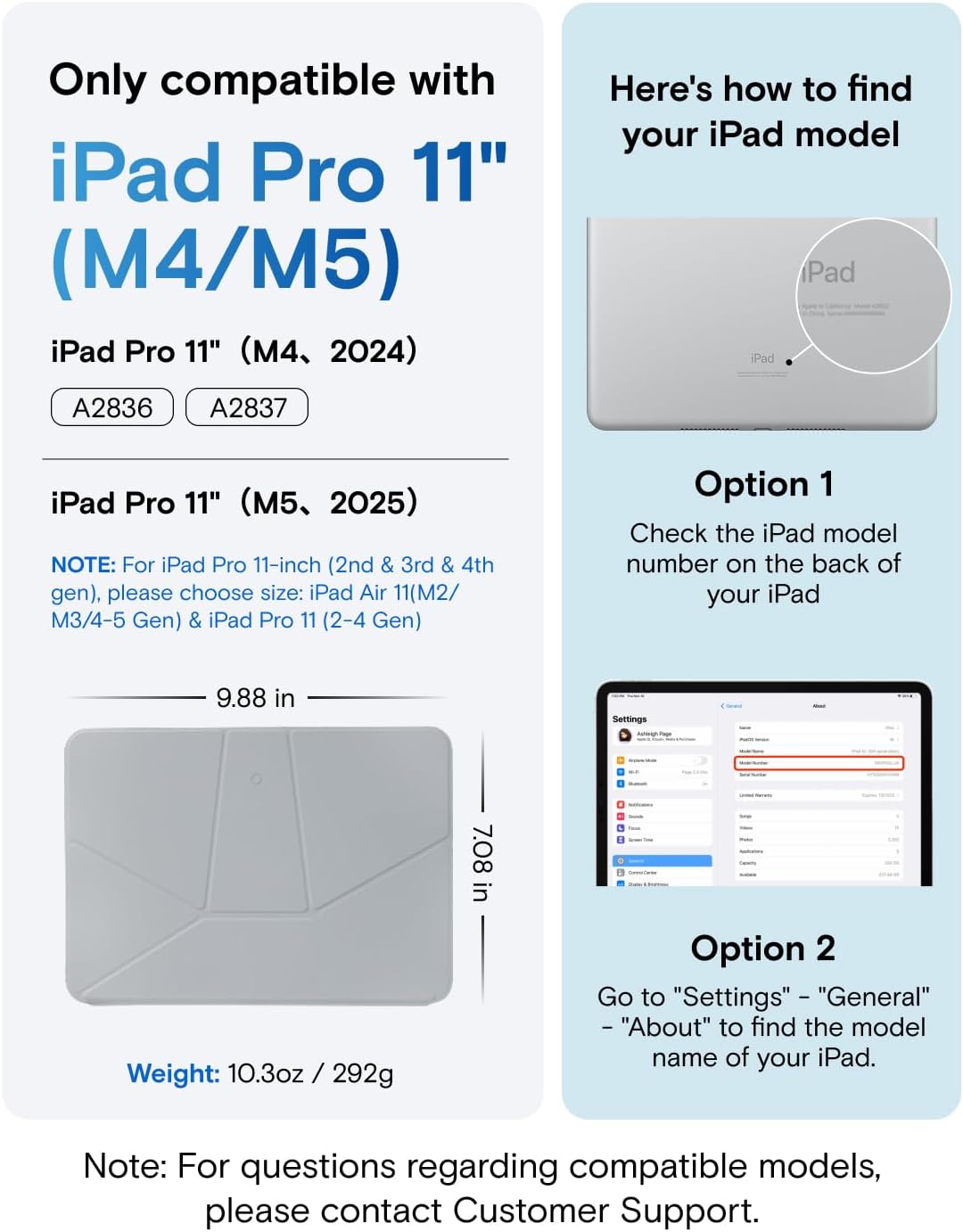 MOFT Dynamic Folio Case for iPad Pro 11- inch (M5 2025 / M4 2024), Silm Magnetic Stand Case with 20+ Viewing Angles, Auto Wake/Sleep, Ultra Thin, Cement x Sapphire