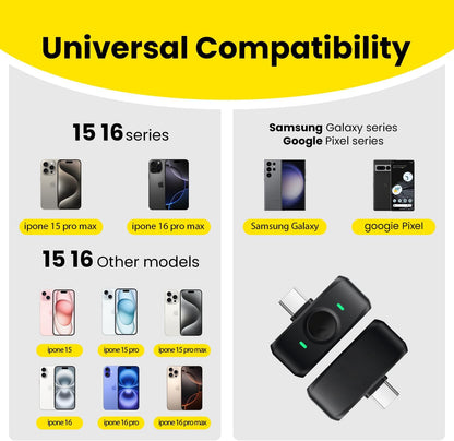 Wireless Lavalier Microphone for Type-C iPhone 15-16 iPad Andriod Series with Charging Case, AI Noise Cancellation Reverberation Lapel Mic for Video Recording YouTube Interview Live Streaming