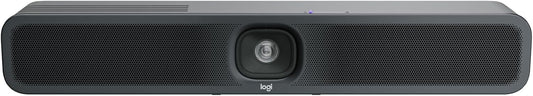 Logitech MeetUp 2 All-in-One USB Conference Room Camera, Compact Video Bar with Built-in AI Features, Works with Microsoft Teams, Zoom Rooms, Google Meet, and More