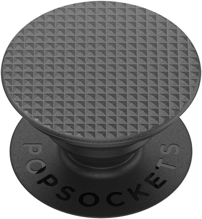 PopSockets Phone Grip with Expanding Kickstand, Adhesive Grip - Knurled Texture Black