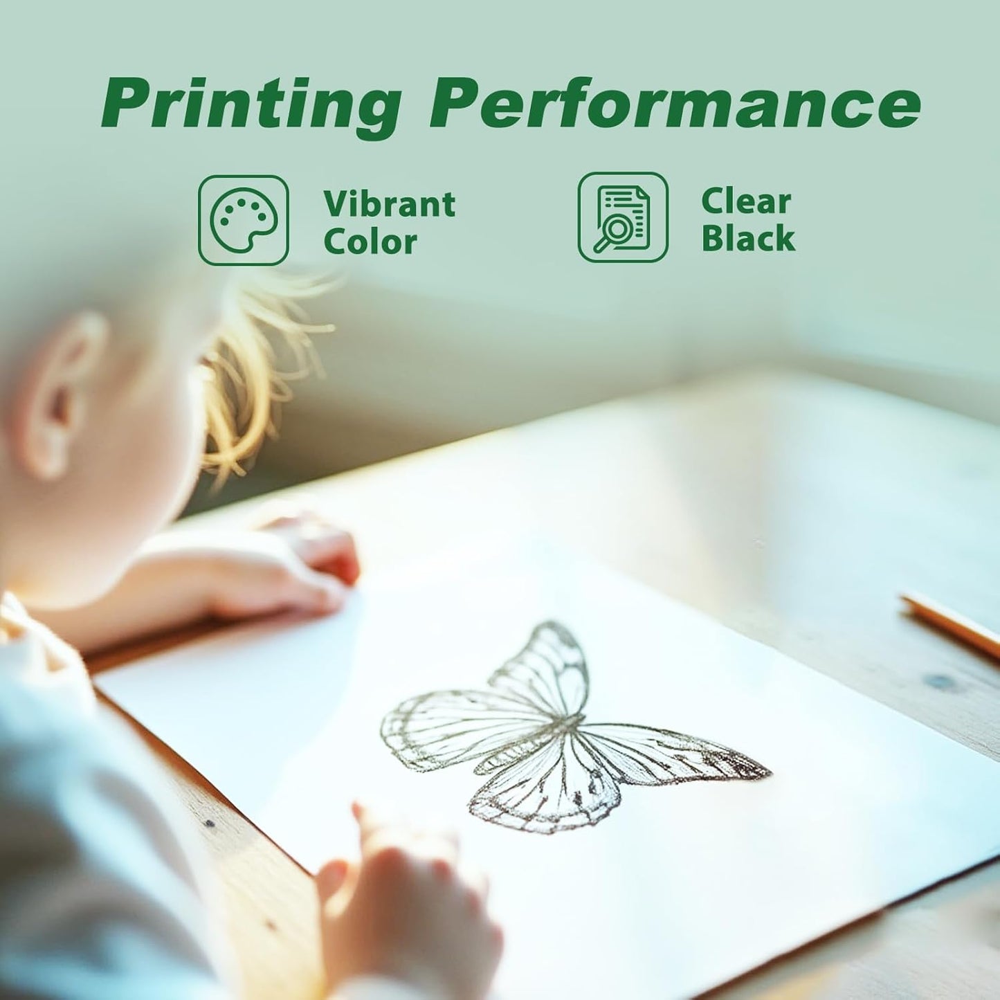 67XL Black Ink Cartridge Combo Pack Replacement for HP Ink 67 67xl hp Printer Ink for DeskJet 2700e 2700 2755e 2755 2734e Envy 6055e 6400 6000 Envy Pro 6452 6458 Printer (2 Pack)