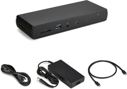 Amazon Basics Thunderbolt4/USB4 Pro Docking Station,2xTBT4,1xHDMI2.1,3xUSB A 3.1,RJ45,Dual Display, Black, 7.86 x 2.95 x 1.23 inches